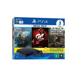 Console Ps4 1TB + 5 Jogos + Controle DualShock 4 Bundle Hits 7 - Sony