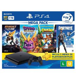 Console PS4 1TB Edição Family + Controle Dualshock 4 sem fio - Sony