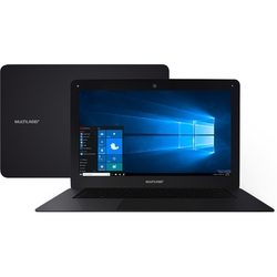 Notebook Multilaser PC122 Intel Atom 2GB 64GB (32GB + 32GB SD) Tela 14´´ Windows 10 - Preto