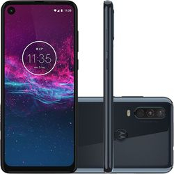 Smartphone Motorola One Action 128GB Dual Android Pie 9.0 Tela 6.3´´ Exynos 9609 (S925) 4G Câmera 12+5+16MP (Quad Pixe) - Azul Denim