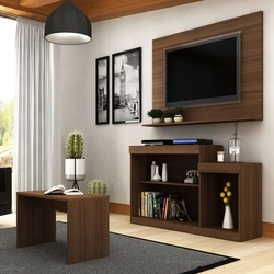 Rack Com Painel Para TV 47 Pol Trevalla Atenas E Mesa De Centro Duna