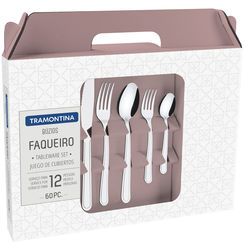 Faqueiro Inox 60 Peças Búzios - Tramontin